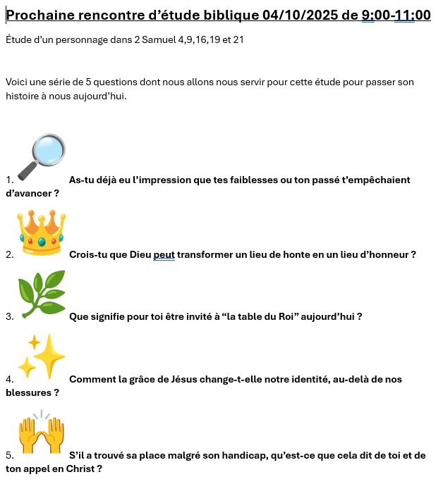étude biblique du 04 10 2025